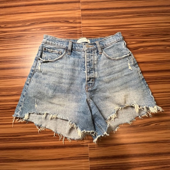 Abercrombie & Fitch Pants - Abercrombie & Fitch Dad Shorts Womens 27 Light Wash Curve Love High Rise Denim